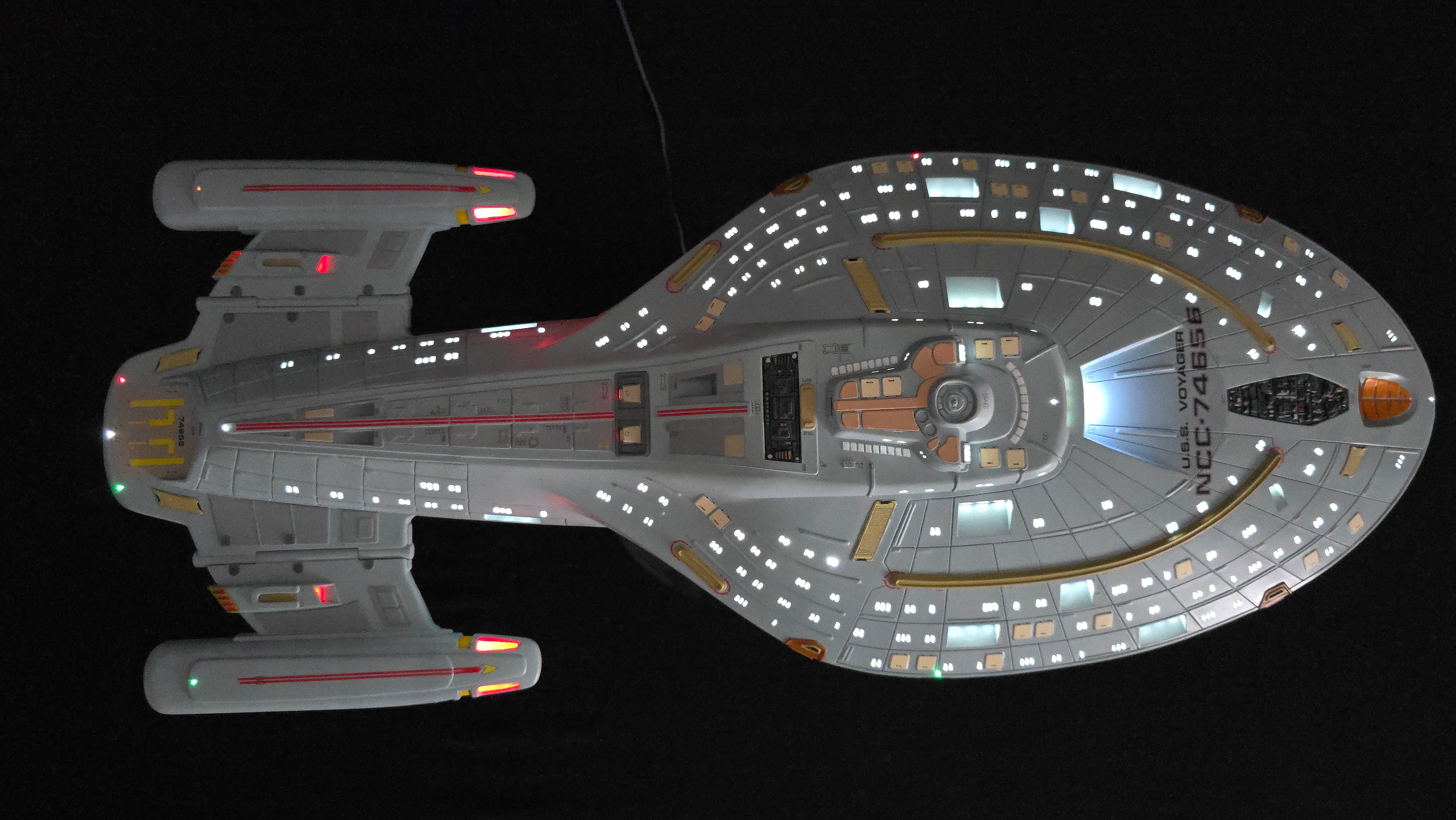Effekt LED Beleuchtungsset - für Revell U.S.S. Voyager NCC 74656 1/670 Modellbausatz